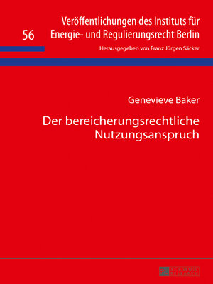 cover image of Der bereicherungsrechtliche Nutzungsanspruch